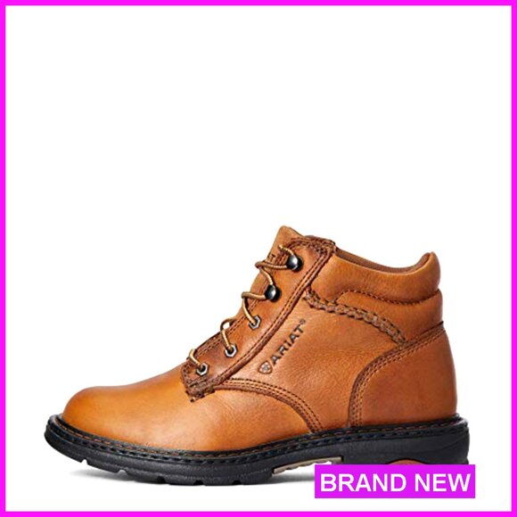 Premium Leather Work Boots Ankle Booties Comfort Support Everyday Wear - Picture 2 of 6